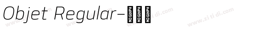 Objet Regular字体转换